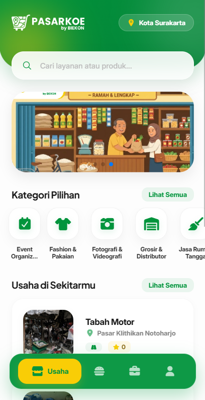 Beranda PasarKoe