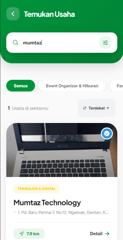Pencarian usaha